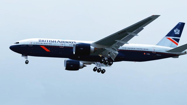 FSX British Boeing 777 Landing @ Alicante RWY 10 ( HD )