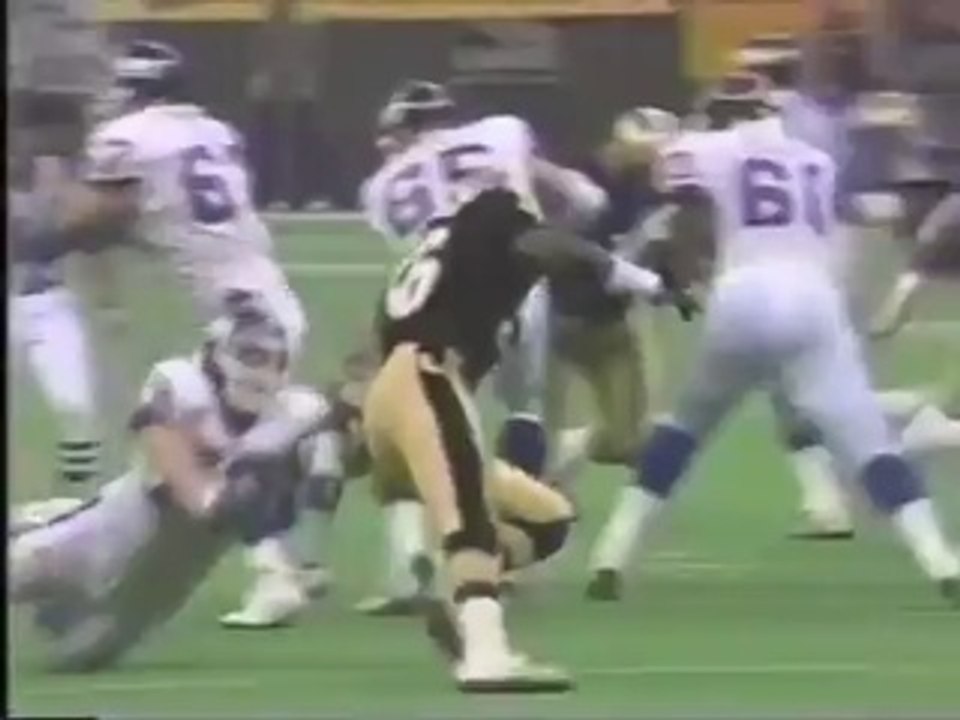 Jeff Rutledge first sack fumble vs Saints