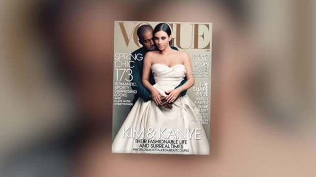Kim Kardashian & Kanye West salen en la portada de Vogue de Abril