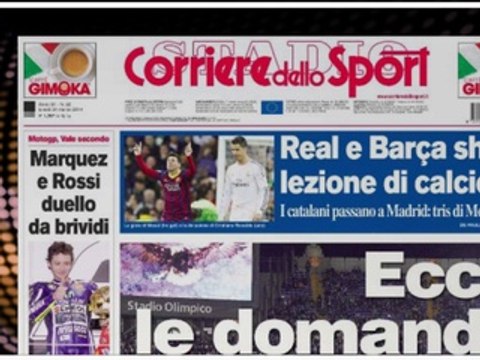 RASSEGNA STAMPA LAZIO 24 MARZO 2014