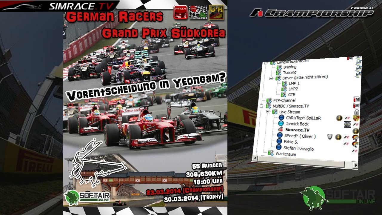 F1 Championship - 14. Rennen in Südkorea