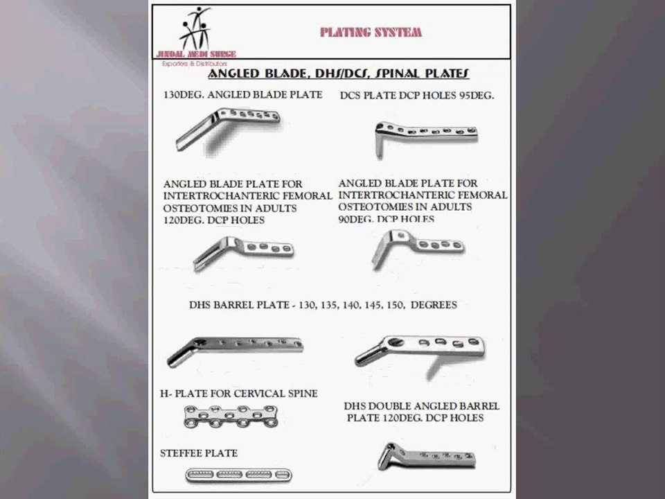 Orthopaedic Plating System