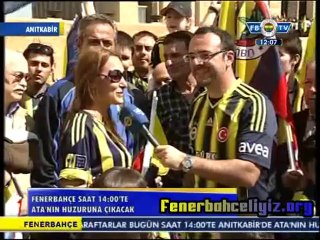 Fenerbahçeli taraftarlar Anıtkabir'e akın etti 23.03.2014