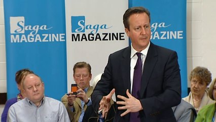 David Cameron talks pension politics
