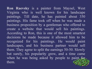 Creator of “The Awakening” – Ron Raevsky