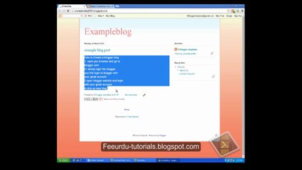 How to Create a blogger blog