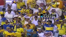 صافرة النهاية [ النصر و الاتحاد ] لقطه الجماهيرالنصر + استلام التون الجائز