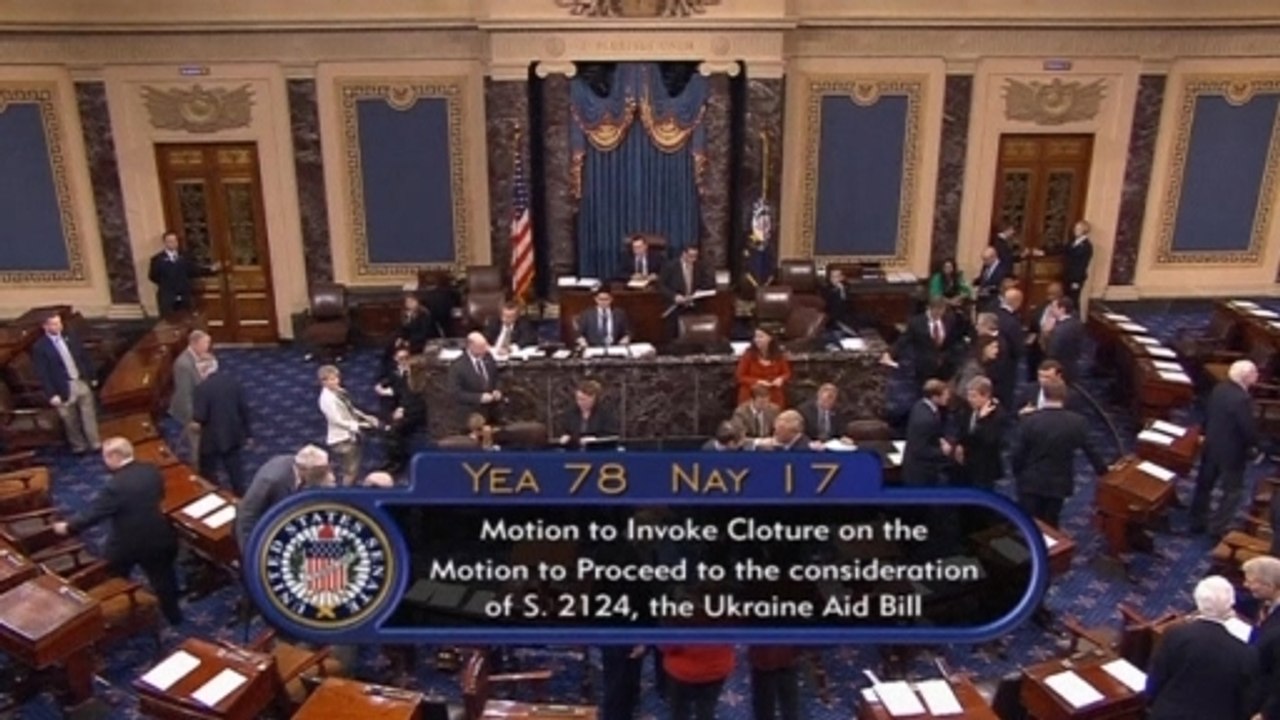 Ukraine aid bill moves ahead in U.S. Senate, hurdles still ahead