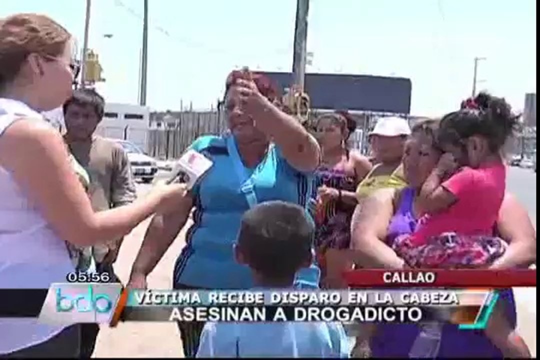 Asesinan de disparo en la cabeza a drogadicto en el Callao