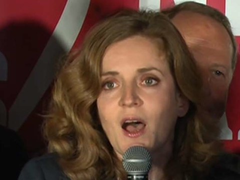 NKM : un incident durant son discours - ZAPPING ACTU DU 24/03/2014