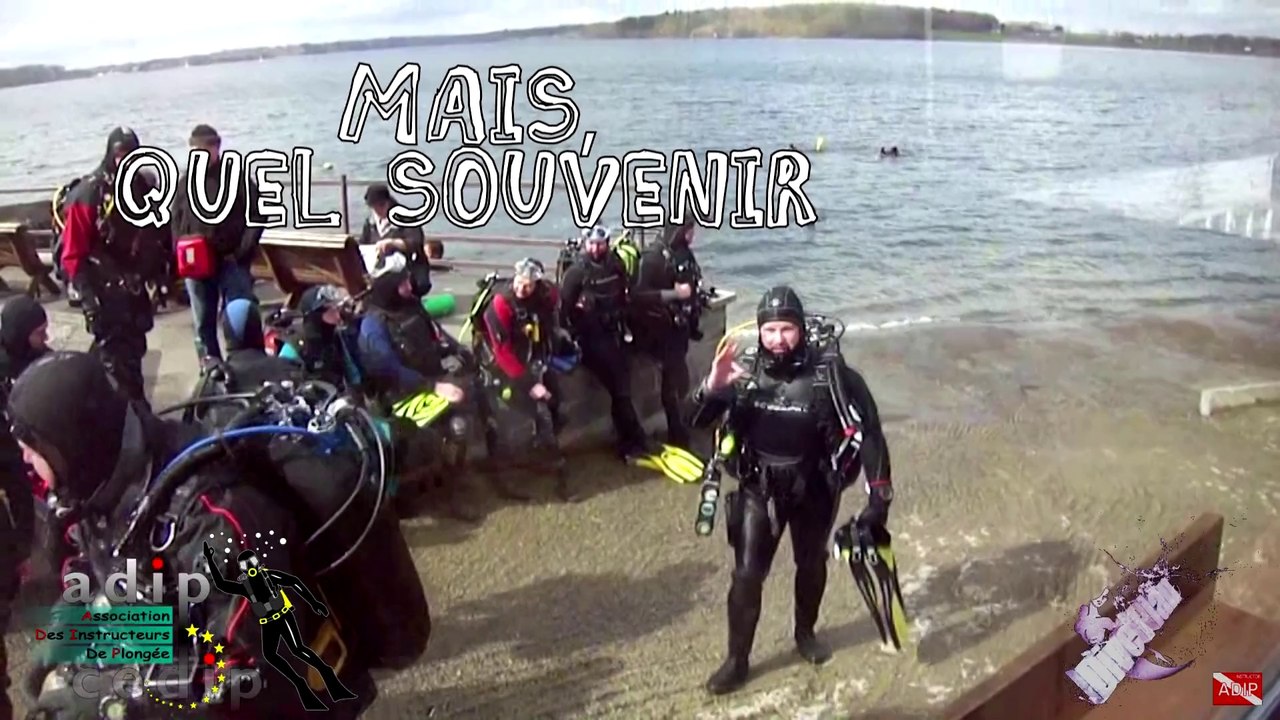 Première plongée en milieu naturel : Lac de l'eau d'heure.