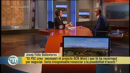 TV3 - Els Matins - Ballesteros: "L'acord amb CiU per BCN World és del 95%"