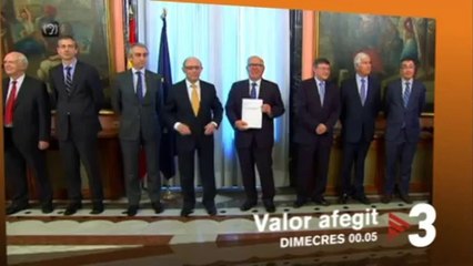 TV3 - Dimecres 00.05 - "Les propostes de canvi del sistema tributari" a "Valor afegit"