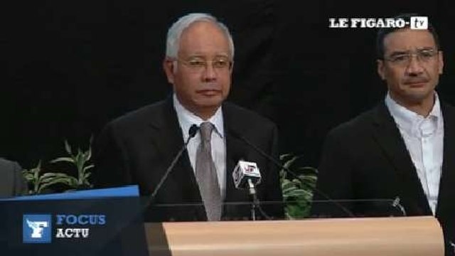 Le premier ministre malaisien annonce le crash du vol MH370