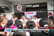 Chiclayo: Padres de familia atacaron a directora de colegio por cobros indebidos
