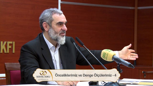 4) Önceliklerimiz ve Denge Ölçülerimiz (4) - Nureddin YILDIZ - İnsani Yardım Vakfı-Sosyal Doku Vakfı