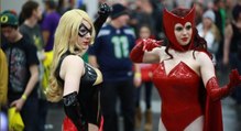 Scarlet Witch and Ms. Marvel Cosplaying Duo
