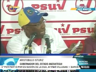 Istúriz: Machado perdió su inmunidad al aceptar representar a Panamá ante la OEA
