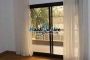 flat for rent in sarayat el maadi with shearing swimming pool quite and green area