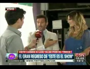 Paula y Josema nota en Viva la Tarde (back de Este es el Show) - 12 de Abril