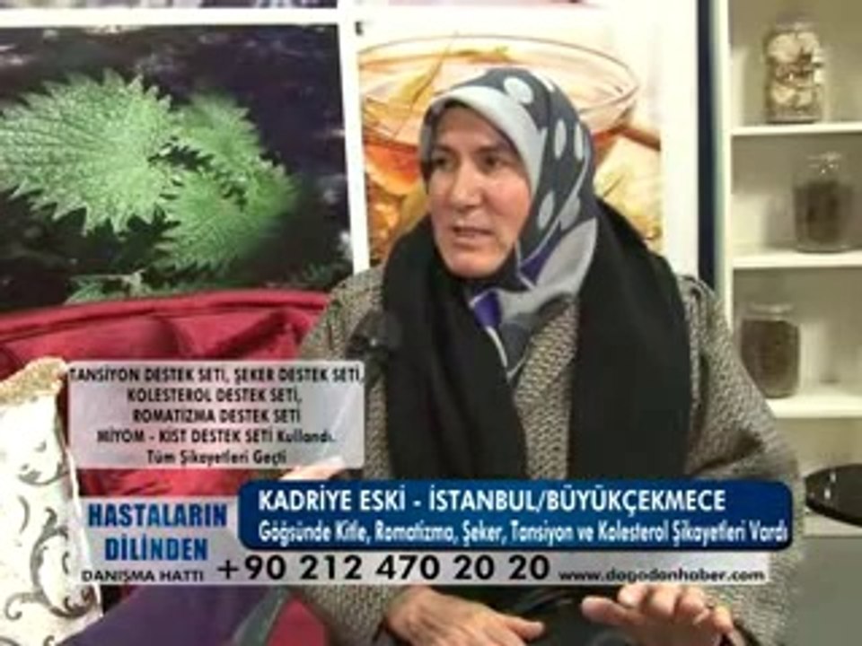 ŞEKER - TANSİYON - KOLESTEROL - ROMATİZMA -GÖĞÜSTE KİTLE
