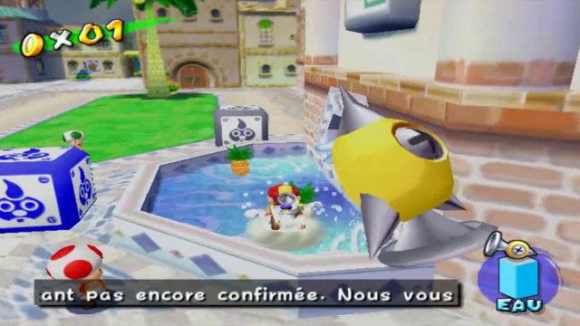 Super Mario Sunshine - Place Delfino - Soleil 10 : Nettoyer le Grand Soleil