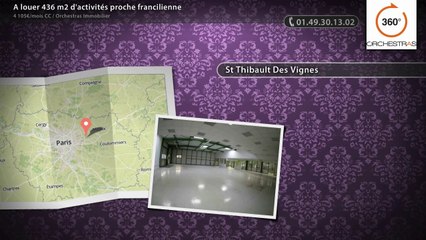 A louer 436 m2 d'activités proche francilienne