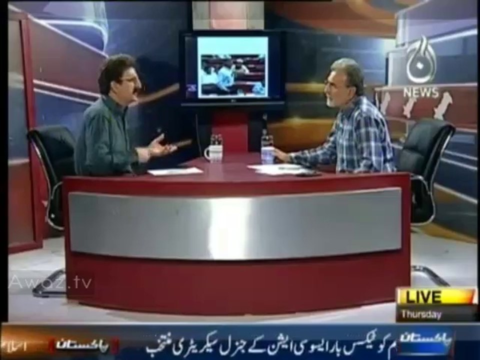 Reaction of Nusrat Javed on Zaid Hamid's Tweet on Khuwaja Asif's Speech