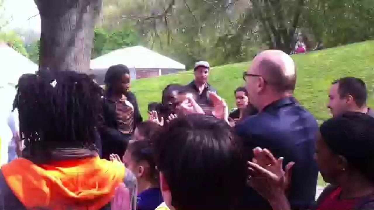 Discours des enfants du conseil communal des enfants pour inaugurer la fête des Tulipes