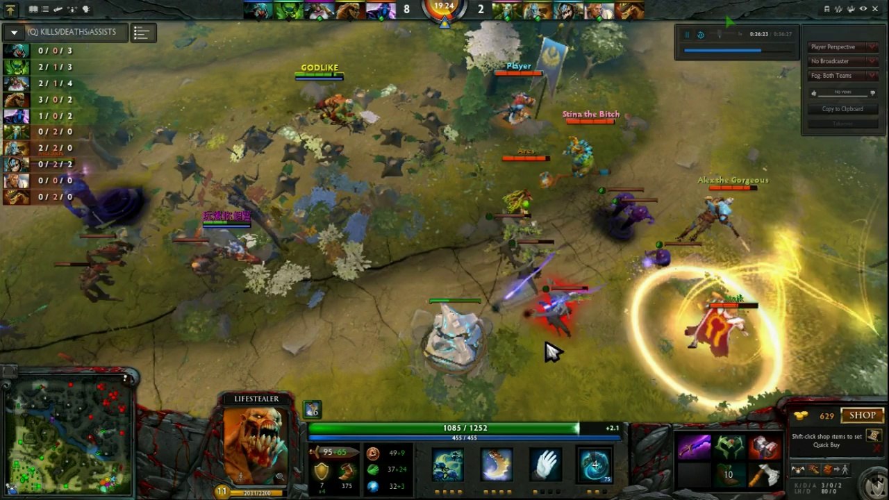 Dota 2 Gameplay: Naix Ability Draft Gemite Attack