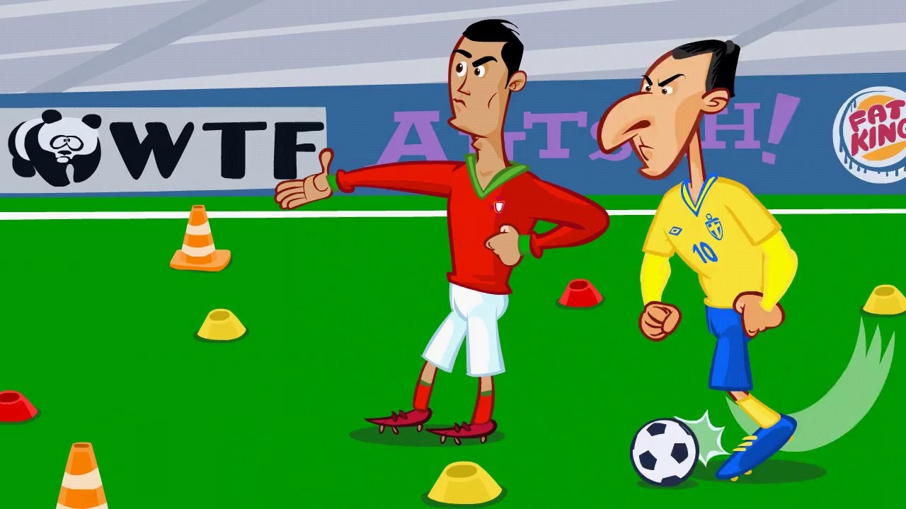 Ibrahimovic Vs. Ronaldo  Freekick War