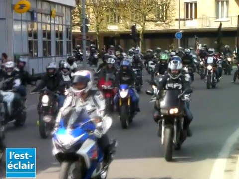 650 motards en colère dans les rues de Troyes