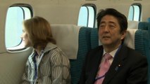 Caroline Kennedy whips across Japan in high speed train