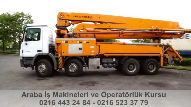 Araba İş Makineleri ve Operatörlük Kursu - BETON POMPASI OPERATÖR BELGESİ