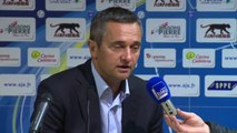 Conférence de presse AJ Auxerre - Clermont Foot (0-2) : Jean-Luc VANNUCHI (AJA) - Régis BROUARD (CF63) - 2013/2014