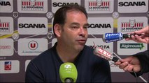 Conférence de presse Angers SCO - Havre AC (1-0) : Stéphane MOULIN (SCO) - Erick MOMBAERTS (HAC) - 2013/2014