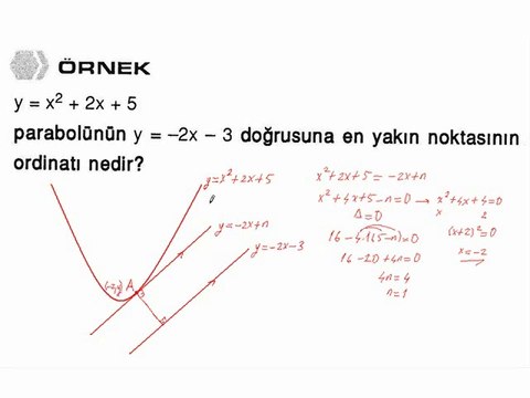 10) Parabol İle Doğrunun Durumu - 2