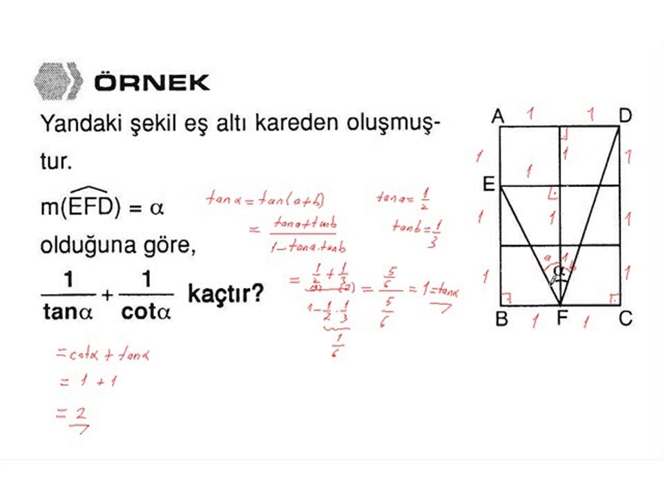 18) Toplam ve Fark Formülleri - 3