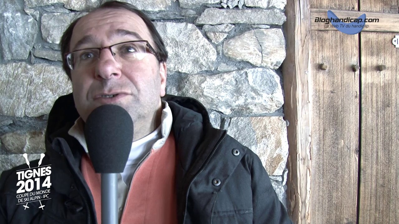 Reconnaissance de la piste avec les partenaires de la Coupe du Monde de Ski à Tignes