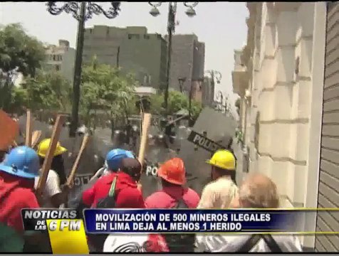 Noticias de las 6: mineros informales radicalizan sus medidas de protesta en Lima (1/2)