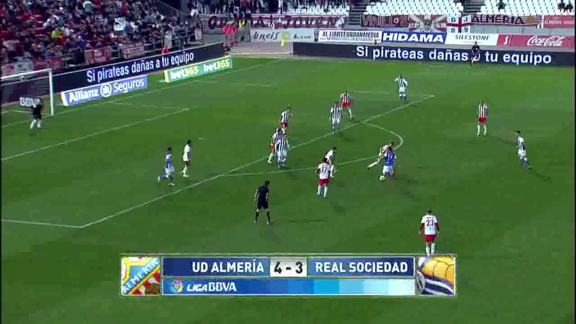 Almería 4 Real Sociedad  3