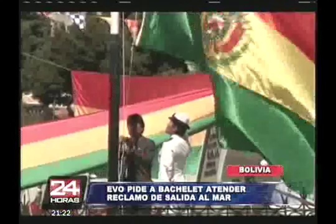 Evo pide a Bachelet atender reclamo de salida al mar para Bolivia