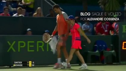Dimitrov Tennis player stops match to help heatsick ballgirl
