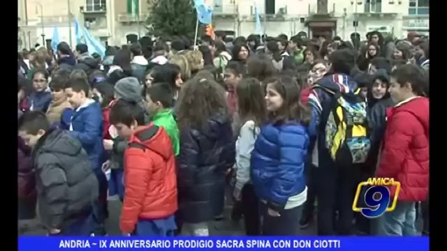 Andria | IX Anniversario prodigio Sacra Spina con Don Ciotti