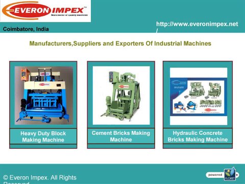 Concrete Block Making Machine Manufacturers - Everon Impex