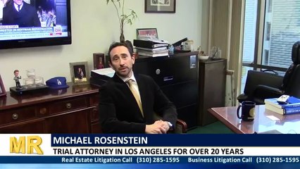 Commercial Litigation | Law Offices of Michael H. Rosenstein | Call now (310) 285-1595