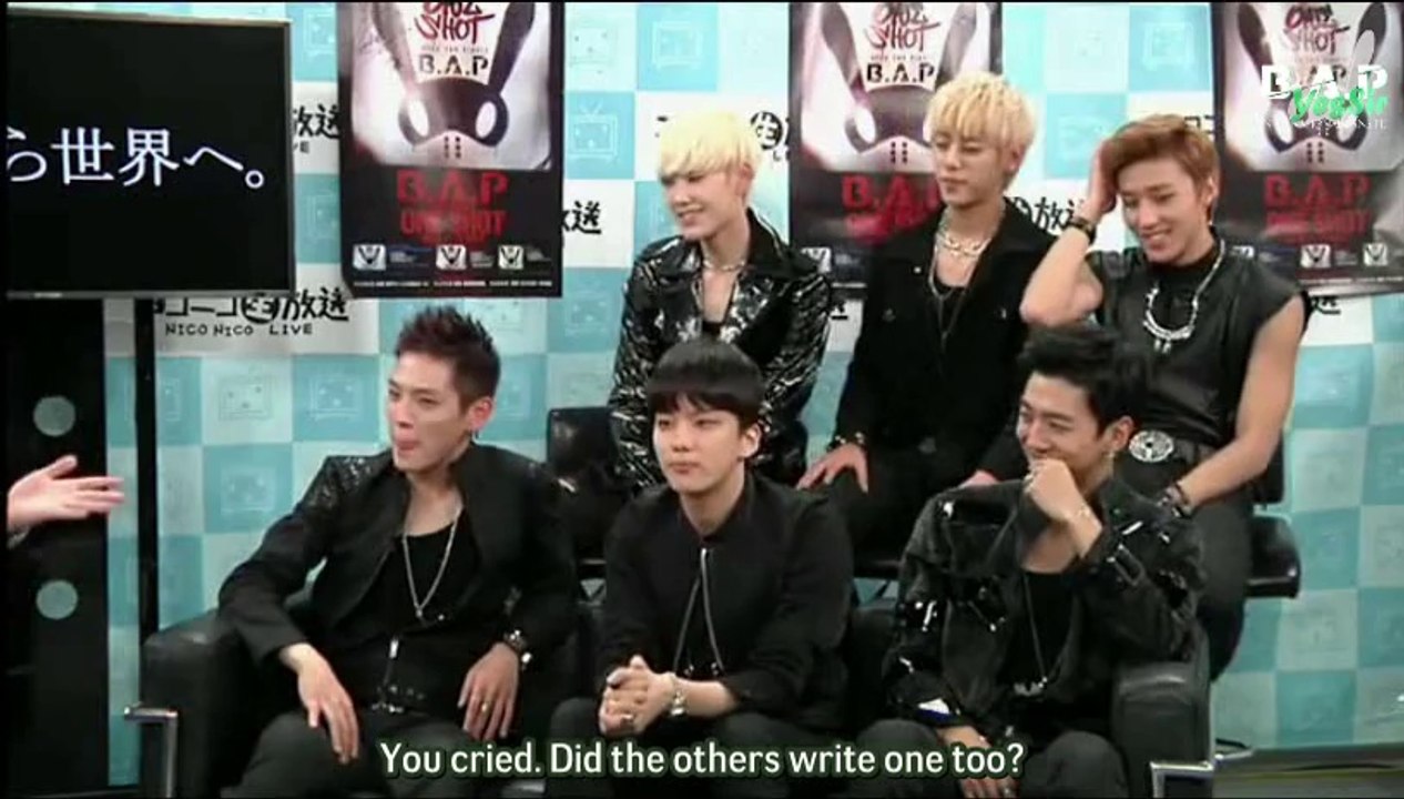[ENG SUB] 131104 B.A.P One Shot Release Event on NicoNico Channel Part 3