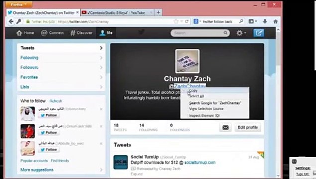 Automatic Twitter Bot - Auto Follow Feature