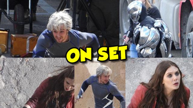 Avengers 2 Age Of Ultron Hawkeye, Scarlet Witch, Quicksilver SET PHOTOS