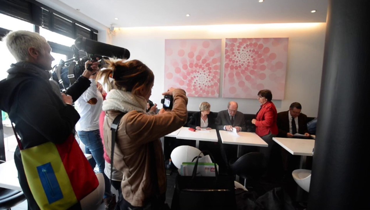 Philippe Duron et EELV présentent leur liste d'union